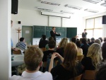 Návštěva strakonického gymnázia s lídrem ODS Petrem Nečasem 3.5.2010
